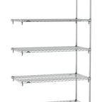Thumbnail image #1 for Metro Super Erecta SA-1830C-86-A5 Super Adjustable Wire Add-On Shelving Unit, 30"W x 18"D x 86"H, 800 lb. capacity per shelf, 2000 lb. capacity per