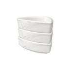 Thumbnail image #1 for Steelite International Diversified Ceramics DCI357PW 2 oz Triangle Ceramic Ramekin, Polar White Case of 3 Dozen