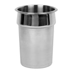 Thumbnail image #1 for Thunder Group SLIP001 Stainless Steel Inset Pan, 2-1/2 qt, 5-1/2" Diameter x 7-1/2"H, Mirror Exterior, Satin Interior Case of 36