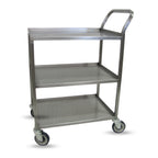 Thumbnail image #1 for Renfro Industries Inc. RISTSUCER18272 Bussing Cart, 2-Shelf, 20" x 33" x 34", 900 lb Capacity, 304 Stainless Steel