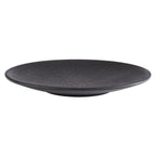 Thumbnail image #1 for Libbey APS Germany - Nero APS 85064 Round Black Melamine Plate, 10-1/4" Diameter, Ribbed Texture, Soft Matte Finish