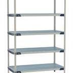 Thumbnail image #1 for Metro MetroMax i MX-1860G-74-S5 Polymer Add-On Shelving Unit, 5-Tier, 18"D x 60"W x 74"H