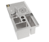 Thumbnail image #2 for MoveWell Stainless Steel Bar Tool Caddy Modular Insert with 10-Inch Water Line