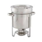 Thumbnail image #1 for Alegacy Foodservice Products Top-Shelf AL426A 7 qt Stainless Steel Round Soup Chafer with Pull-Top Cover