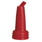 Thumbnail image #1 for TableCraft Products PourMaster N14R Long Neck Pour Bottle Top, Polyethylene, Red, Dishwasher Safe Case of 96