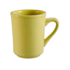 Thumbnail image #1 for CAC China Tango TG-17-SFL Sunflower Embossed Porcelain Mug, 8 oz, Tall Round, Non-Stackable Case of 3 Dozen