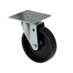 Thumbnail image #1 for Component Hardware CMPU-5BPN Medium-Duty Swivel Plate Caster, 5-Inch Polyolefin Wheel, No Brake