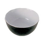 Thumbnail image #1 for Thunder Group Pearl RF5112BW Melamine Serving Bowl, 176 oz., 11-1/4" Round, Two-Tone Black Case of 12