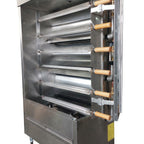 Thumbnail image #2 for AMPTO Metal Supreme FRG6VE Liquid Propane Rotisserie Oven, 30-Chicken Capacity, 6 Stainless Steel V-Spit Skewers
