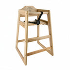Thumbnail image #1 for Libertyware WHCFAN-N Wood High Chair, Natural Finish, 19-3/4" W x 18-7/8" D x 28-5/8" H Case of 6