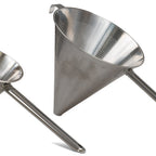 Thumbnail image #2 for JB Prince U558 9.5 China Cap Strainer, 9-1/2" Diameter, Medium Perforation, Stainless Steel