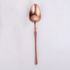 Thumbnail image #1 for Kadra Kitchenware Vikko Dine VF-TS30-IRG Demitasse Tea Spoon, Brushed Rose Gold, 18/10 Stainless Steel Case of 12