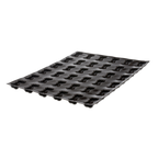 Thumbnail image #1 for JB Prince Demarle M375 S Dog Bone Silicone Baking Mold, 36 Compartments, 23"L x 15"W, Black