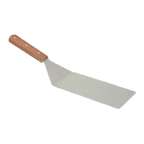 Thumbnail image #1 for Thunder Group SLTWHT004 Solid Stainless Steel Turner, 4" x 8" Blade, Wood Handle, 15-1/2" Overall Length Case of 36