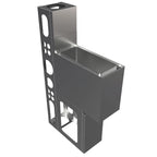 Thumbnail image #1 for BK Resources UBDW-18-IB8 Underbar Ice Bin with Sliding Cover, 33 lb Capacity, T-304 Stainless Steel, 4-Inch Backsplash