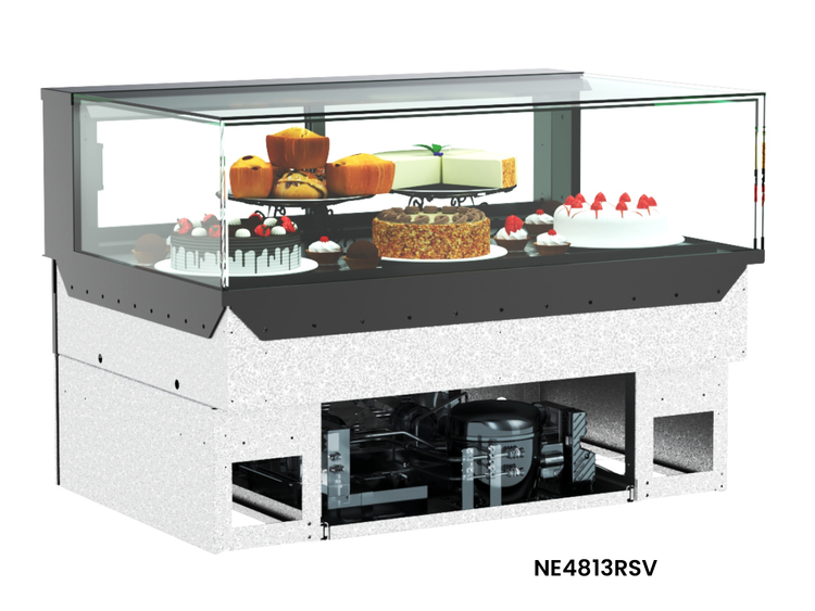 Product image #5 for Reveal® 47-3/4 Inch Full-Service Refrigerated Slide-In Counter Deli Case