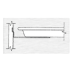 Thumbnail image #1 for Continental Refrigerator 50-P008AB-E Universal Half-Section Pan Slide Assembly, Bottom Support, 18 x 26 or (2) 12 x 20 Pans, 5-Inch Centers