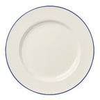 Thumbnail image #1 for Steelite International HL Ivory HL20863929 Round China Plate, 11-1/8", Rolled Edge, Blue Line 1 Dozen
