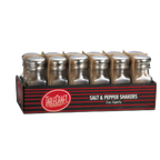 Thumbnail image #1 for TableCraft Products Cash & Carry C154-12 3 oz Glass Salt/Pepper Shaker with Stainless Steel Top Case of 4
