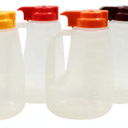 Thumbnail image #1 for TableCraft Products Option PP64A 64 oz Plastic Syrup Dispenser, Assorted Colors Case of 6