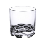 Thumbnail image #1 for Thunder Group PLTHRG008C Clear Polycarbonate Rocks Glass, 8-1/2 oz., Stackable, Heavy Base Case of 24