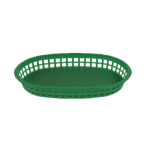 Thumbnail image #1 for Thunder Group PLBK1034G Fast Food Basket, 10-3/4 in, Oblong, Polypropylene, Green Case of 12 Dozen