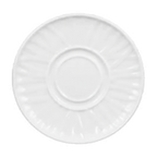 Thumbnail image #1 for Vertex China Grass Valley GV-2-P Porcelain Saucer, 6-1/4" Round, Embossed, Bright White Case of 3 Dozen
