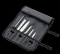 Product image #2 for Mercer Culinary 7-Pocket Heavy-Duty Knife Roll Bag with Shoulder Strap, Black