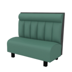 Thumbnail image #1 for ATSMFG ATS AT&S-AS-K42-6CHHR GR8 Kevin Standard Booth, single, 48" long x 42" high, 6-channel with Headroll back, removable sinuous spring seat with
