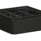 Thumbnail image #2 for Cal-Mil 23703-13 9-Section Condiment Organizer, Black Metal, 11.75"W x 11.75"D x 4.5"H