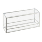 Thumbnail image #1 for Cal-Mil 22078-15 Rectangular Presentation Display Riser/Box, Reversible, Plastic & Steel, White, 15"W x 5"D x 7"H