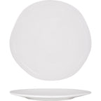 Thumbnail image #1 for International Tableware GL-21 12-Inch Organic Round Porcelain Plate, Bright White 1 Dozen