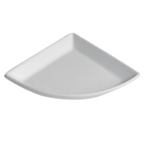Thumbnail image #1 for G.E.T. Bugambilia PM404BR Quarter Moon Buffet Platter, 17.3 x 12.5 x 1 in, Cast Aluminum with Resin Coating, Brick