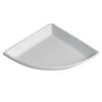Thumbnail image #1 for G.E.T. Bugambilia PM403FT . . Quarter-Moon Buffet Platter, 15-1/2"L x 11"W x 1"D, Cast Aluminum with Resin Coating, Forest Green