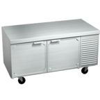 Thumbnail image #1 for La Rosa Refrigeration 2562-ST Two-Section Refrigerated Worktop Refrigerator, 2 Doors, Stainless Steel Top, 62"
