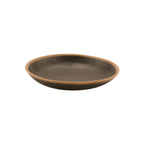 Thumbnail image #1 for G.E.T. Pottery Market P-75-BR Round Melamine Bread/Side Dish, 7-1/2" Brown with Clay Trim 1 Dozen