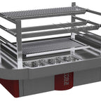 Thumbnail image #1 for Kopa Grilling Solutions KOPA ROBATA 90TT Robata Charcoal Grill, 52.76"W, Tabletop, Self-Supported, Stainless Steel with Side Tables