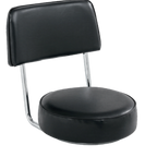 Thumbnail image #1 for ATSMFG ATS AT&S-SR-3B-S MFG Bar Stool Replacement Seat, Black Vinyl, 15-1/2"W x 16"D x 17"H
