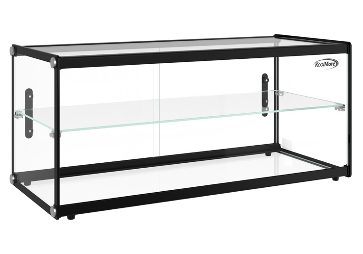 Product image #6 for KoolMore 32-Inch Countertop Display Case with 3 Sliding Glass Doors, 4.2 Cu. Ft. Capacity