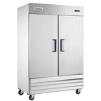 Thumbnail image #1 for USR Brands Coldline C-2FE Two-Section Reach-In Freezer, 47 cu. ft., Solid Hinged Doors, Bottom-Mounted Self-Contained Refrigeration