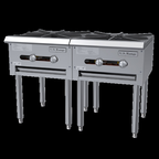 Thumbnail image #2 for Garland Regal SP-1844-2S Double Stock Pot Range, 2 Burners, Manual Controls, Standing Pilot, 90,000 BTU, Stainless Steel Exterior