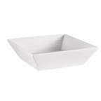 Thumbnail image #1 for CAC China Tango TGO-B6 Square Embossed Porcelain Pasta Bowl, 15 oz, 6 inch Case of 2 Dozen