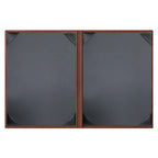 Thumbnail image #2 for Risch Tuxedo LTH-2V 8.5X11 Padded Bonded Leather Double-Fold Menu Cover, 2-View, 8-1/2" x 11" Case of 25