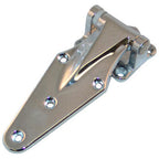 Thumbnail image #1 for AllPoints Foodservice Parts & Supplies 263317 Reach-In Door Hinge, Surface-Mount, 7/8" Offset, Die-Cast Zinc, Polished Chrome