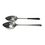 Thumbnail image #1 for G.E.T. GET BSRIM-27 . . 8 oz Slotted Portion Control Serving Spoon, 12 in, Stainless Steel Case of 12