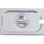 Thumbnail image #2 for ATSMFG MET MET-SP14CO ATS MFG 1/4 Size Slotted Steam Pan Cover, 24 Gauge, with Handle Case of 72