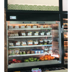 Thumbnail image #1 for RPI Industries Olympus SCAS48R-V-TC-PD-ME 48" Vertical Open-Air Refrigerated Merchandiser, 4-Tier, Self-Contained, Laminate Exterior
