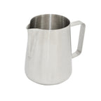 Thumbnail image #1 for Browne USA Foodservice Contemporary 515012 Milk Frother, 48 oz., 18/8 Stainless Steel, Tapered Spout, Wide Bottom, Large Handle