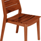 Thumbnail image #1 for Tramontina USA, Inc. 13900-101 Armless Stackable Chair, Tiger Wood, Ladder Back, Wood Seat Case of 2