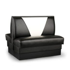 Thumbnail image #1 for JustChair Manufacturing JBD-UVB-42-GR2 Double Upholstered Booth, 42"H, Foam V-Back with Lumbar Support, Upholstered Seat
